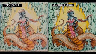 Pages Ive finished in Mythomorphia coloring book by Kerby Rosanes [upl. by Goren]