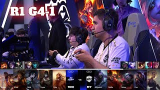 100 vs R7  Game 1  Day 2 LoL Worlds 2024 PlayIns  100 Thieves vs Movistar R7 G1 Full [upl. by Bronnie]