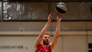 NBL1 action Elthams Angus Glover vs Hobart [upl. by Harmonie]