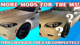 THESE SIMPLE MODS ARE A MUST FOR THE BMW M5 SO MUCH BETTER bmw carmodification cars youtube [upl. by Ecnarual]