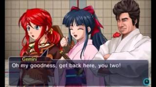 Project X Zone 2  Segata Sanshiro Unique Pre Battle Dialog [upl. by Yelkreb]