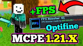 🟢 AUMENTA los FPS de Minecraft PE 121X  FPS BOOSTER OPTIFINE para Minecraft Bedrock 121X [upl. by Adabelle]