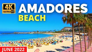 AMADORES Beach Gran Canaria Walk 🔴 June 2022  Riu Vistamar to Gloria Palace Royal [upl. by Frasco]