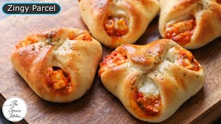 Dominos Style Zingy Parcel Recipe  Paneer amp Cheese Zingy Parcel Recipe  The Terrace Kitchen [upl. by Werda291]