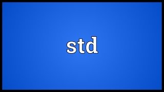 Std Meaning [upl. by Jonis391]