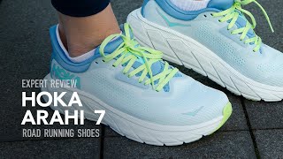 Hoka Arahi 7 Road Running Shoes Expert Review [upl. by Anilah]