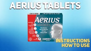 Aerius tablets Desloratadine how to use How and when to take it Who cant take Desloratadine [upl. by Akina]