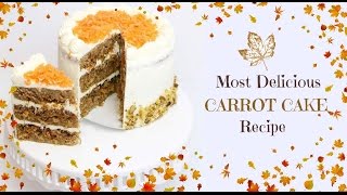 CARROT CAKE RECIPE  Janies Sweets [upl. by Karab398]