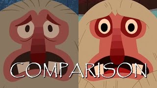 SAMURAI JACK quotWooliesquot  Shot Comparison [upl. by Annnora]