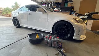 DIY Lexus IS250 Oil Change and Maintenance Light Reset [upl. by Beata]