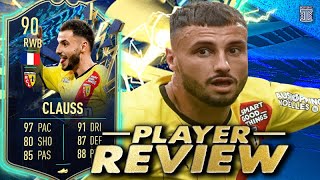 90 TEAM OF THE SEASON CLAUSS PLAYER REVIEW TOTS CLAUSS  FIFA 22 Ultimate Team [upl. by Shaylyn]