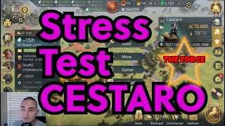 Cestaro Stress Test against 260 tile  LOTR Rise to War [upl. by Aisatal]