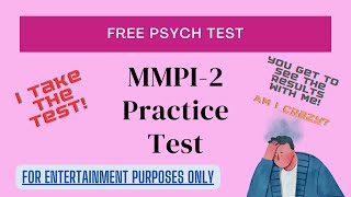 Taking the SHORT version MMPI2 Test online amp sharing the results [upl. by Ogawa]