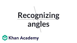 Recognizing angles  Geometry  4th grade  Khan Academy [upl. by Ydnew674]