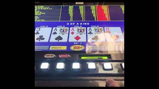 DEALT THREE ACES  KICKER on Triple Double Video Poker at J Resort in Reno Come on Ace shorts [upl. by Hayden176]