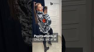 Stylizacja modowa Zimowa kurta z bojówkami 🔥🖤 inspiracjemodowe trendymodowe fashion outfit [upl. by Nogras]