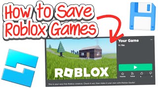 How to Save Your Games in Roblox Studio Easy 2024 [upl. by Artenehs606]