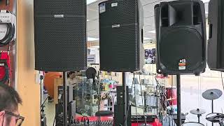 Montarbo B112 1200watts Active Speaker  DynaCord PowerMate 2200 [upl. by Nyladnor]