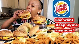 BURGER KING MUKBANG [upl. by Arrehs613]