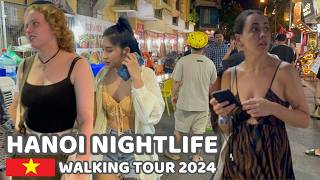 HANOI Nightlife 2024  The OLD TOWN Nights Walking  Sunday Nightlife VIETNAM Walking Tour [upl. by Jaynell24]