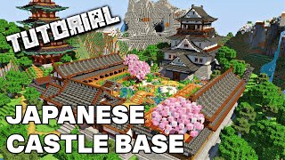 Japanese Castle Base  Minecraft Tutorial [upl. by Dlareg420]