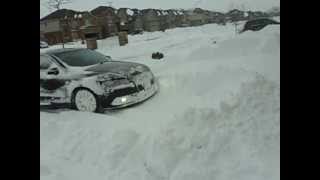 Audi A4 B7 Quattro how to shovel snow [upl. by Rheba]