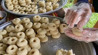 Kuih Keria Gula Melaka  Malaysian Street Food [upl. by Mercer]