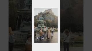 A beautiful proposal at Ross Fountain in Edinburgh I photographed this on my Canon R6 [upl. by Botnick]