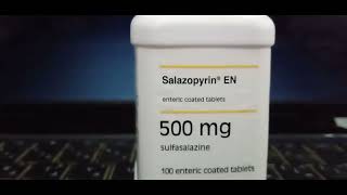 salazopyrine sulfasalazine 500 colon ulcer سلازوبيرين سلفاسالازين٠٠علاج التهابات و تقرحات القولون [upl. by Afas]