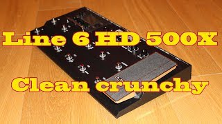 Line 6 HD500X  Programmer un son clair crunchy  humbuckers [upl. by Bernelle]