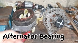 Alternator Repair Noisy Bearings Replacement [upl. by Sari]