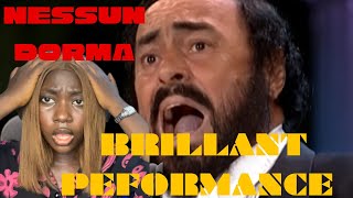 Reacting to Luciano Pavarotti – Nessun Dorma  Incredible Performance [upl. by Aridnere]