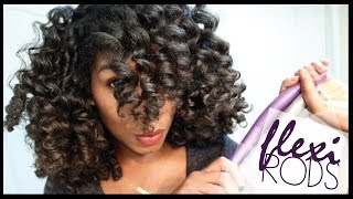 How To Cheat A Flexi Rod Set  EASY Technique Heatless Curls  Naptural85 Natural Hair [upl. by Embry520]