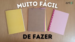 As 3 Formas Mais Fáceis de Fazer um Caderno [upl. by Obie]