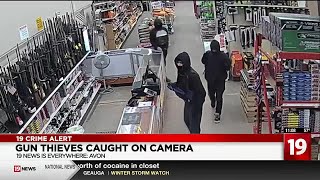 Gun thieves caught on camera [upl. by Hancock]