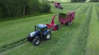 Klementsboda Gård silage  Andra skörd 2022 [upl. by Nomahs]