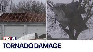 Wisconsin tornadoes confirmed storm damage scattered  FOX6 News Milwaukee [upl. by Rentschler]