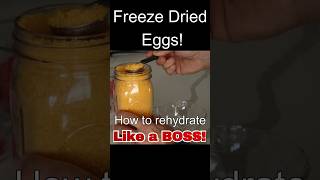 How to Rehydrate Freeze Dried EggsLike a Boss freeezedriedeggs [upl. by Llegna]