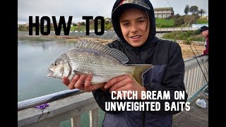 HOW TO Catch Bream on Unweighted Baits  Onkaparinga River SA [upl. by Darej]