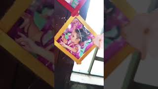 Wall hanging frame craft subscribe shinelehal [upl. by Salaidh]