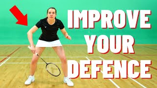 4 SIMPLE Ways To Improve Your Defence  Badminton Defence Training [upl. by Nerrak123]