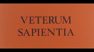 Veterum sapientia Jan XXIII Audio [upl. by Enileve]