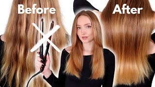 How to Straighten Hair with No Heat The Wrap Method Tutorial [upl. by Bellaude200]