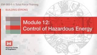 NAVFAC Safety Training Module 12 Hazardous Energy [upl. by Anitra]