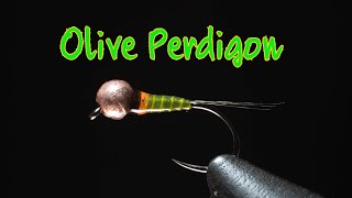 Olive Perdigon  Competitive fly fishingtying [upl. by Fini]