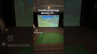 Golf Simulator at Woodloch Springs woodloch poconos woodlochresort golf golfsimulator golfer [upl. by Giannini]