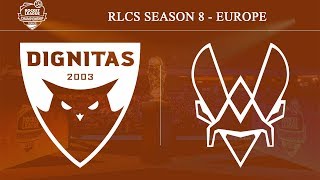 Dignitas vs Vitality  RLCS Season 8  Europe 3rd November 2019 [upl. by Tat293]