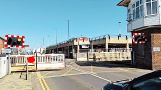 Redcar Central Level Crossing North Yorkshire [upl. by Ellehsor]