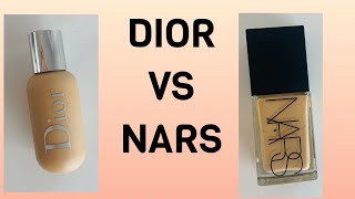 DIOR backstage amp NARS light reflecting foundations comparisons [upl. by Nnylyt]