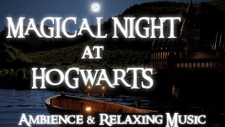 Harry Potter  Magical Night at Hogwarts  Ambience amp Relaxing Music [upl. by Buroker]